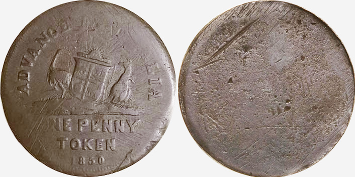 John Craven Thornthwaite, Token Maker & Medalist, Sydney - Penny 1850
